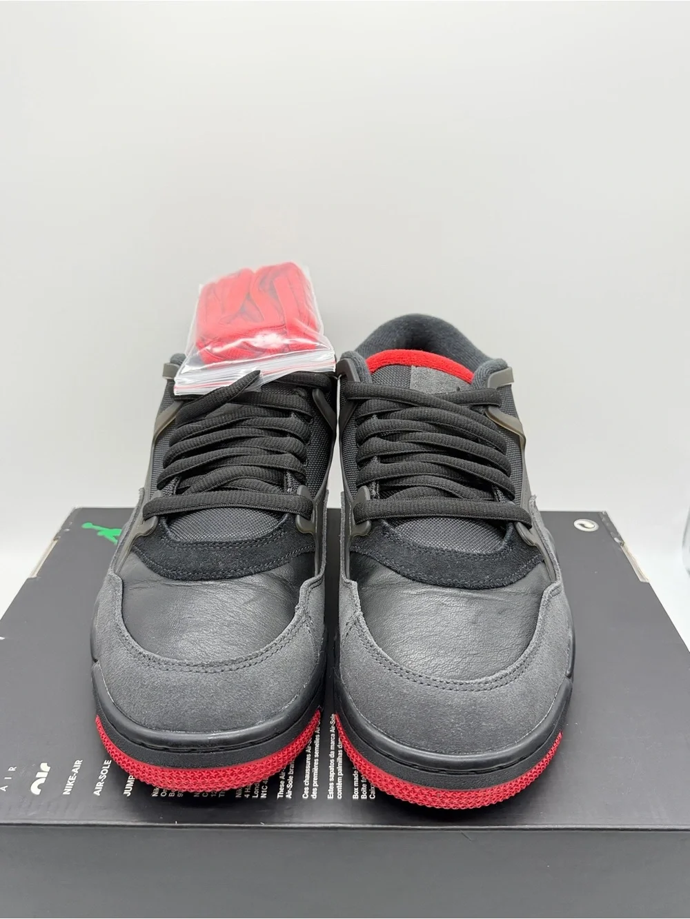 Nike Air Jordan 4 RM Black Varsity Red FQ7939-060 Men’s Size 10